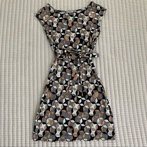 Banana Republic geometric print petite dress